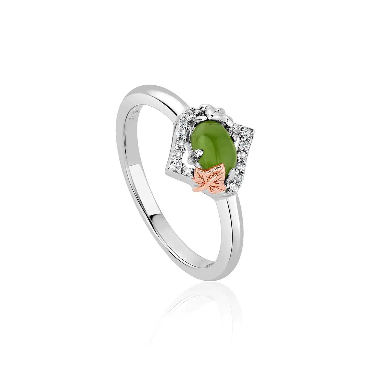 Sterling Silver Green Jasper Clogau Ring – James Bishop Jewellery