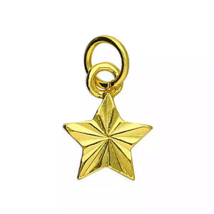 Gold-Plated Sterling Silver Tiny Star Pendant / Charm