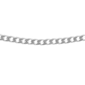 Sterling Silver 18'' Octagonal Curb Chain