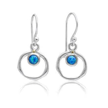 Load image into Gallery viewer, Vibrant Blue Opalite Drop Earrings
