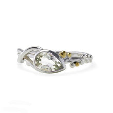 Load image into Gallery viewer, Silver Green Amethyst Ring
