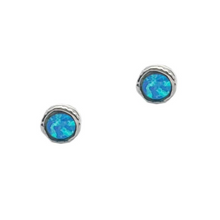 Load image into Gallery viewer, Sterling Silver Opalite Studs
