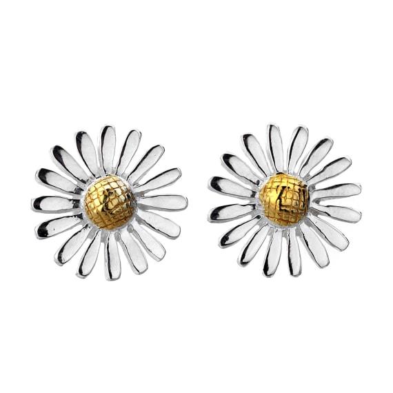 Sterling Silver Daisy Studs