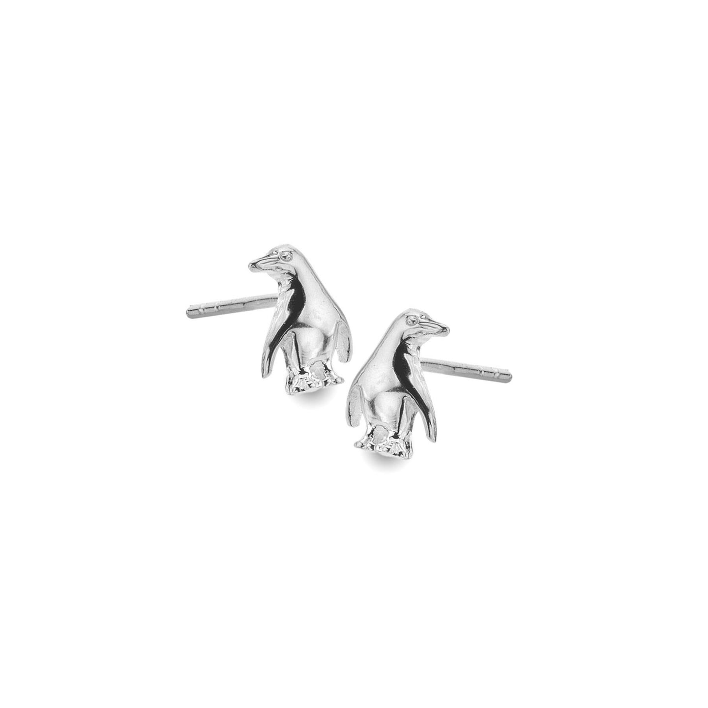 Sterling Silver Penguin Stud Earrings