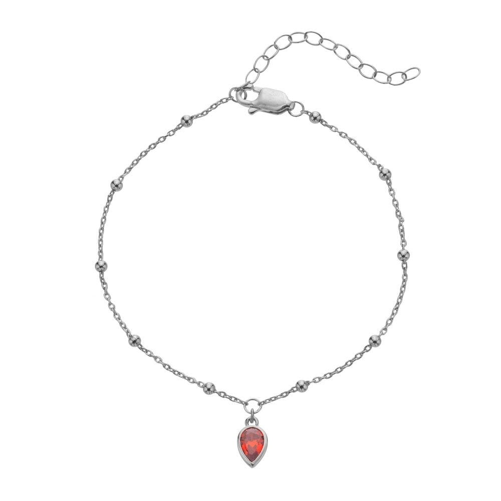 Sterling Silver January Bracelet