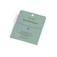 Load image into Gallery viewer, Sterling Silver March Bracelet

