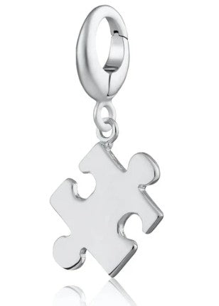Sterling Silver Jigsaw Piece Charm/Pendant