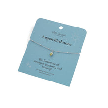 Load image into Gallery viewer, Sterling Silver August Bracelet
