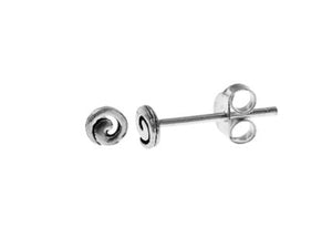 Diddy Sterling Silver Swirl Stud Earrings