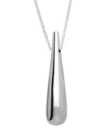 Sterling Silver Delicate Trace Chain & Teardrop Shaped Pendant