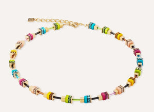 Coeur De Lion Necklace Boho Sunset Cube rainbow