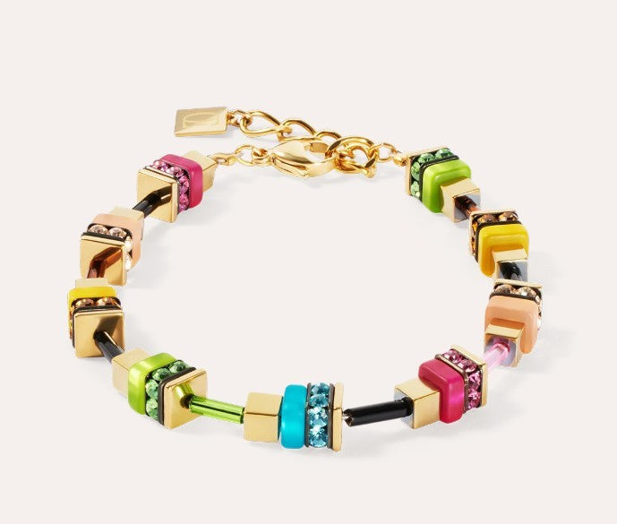 Coeur De Lion Bracelet Boho Sunset Cube rainbow