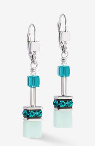 Coeur De Lion GeoCUBE® Iconic Precious earrings silver-green