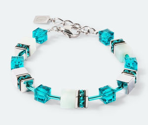 Coeur De Lion GeoCUBE® Iconic Precious bracelet silver-green