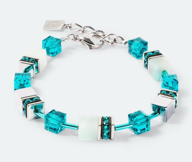 Coeur De Lion GeoCUBE® Iconic Precious bracelet silver-green
