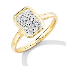 Load image into Gallery viewer, 9ct Yellow Gold 1.5ct Radiant Cut Lab Diamond Ring
