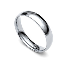 Load image into Gallery viewer, Preloved 18ct White Gold 4mm Court Wedding Ring
