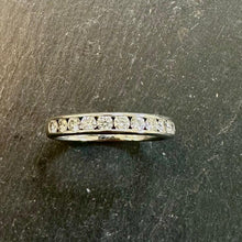 Load image into Gallery viewer, Preloved 18ct White Gold Channel Set Eternity Ring

