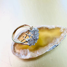 Load image into Gallery viewer, Preloved 9ct Gold Diamond Snowflake Ring
