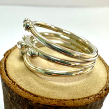 Load image into Gallery viewer, Handmade Sterling Silver Triple Row Organic Ring
