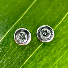 Load image into Gallery viewer, 9ct Lab Grown Rubover Diamond Studs
