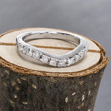 Load image into Gallery viewer, Preloved 18ct White Gold Claw Set Eternity Ring
