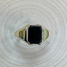 Load image into Gallery viewer, Pre-Loved Yellow Gold Onyx Signet Ring
