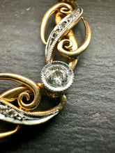 Load image into Gallery viewer, Preloved 18ct Yellow &amp; White Gold Diamond Bracelet
