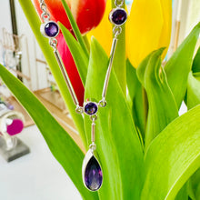 Load image into Gallery viewer, Preloved 18ct White Gold Amethyst Necklace
