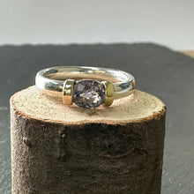 Load image into Gallery viewer, Sterling Silver &amp; 9ct Gold Spinel Ring
