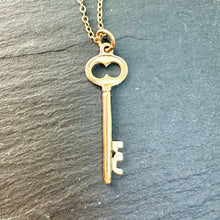 Load image into Gallery viewer, Preloved 9ct gold Key Pendant
