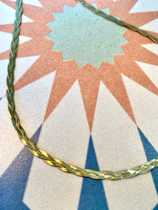Preloved 9ct Yellow Gold Plated Necklace 18"