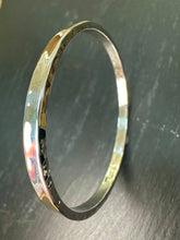 Load image into Gallery viewer, Sterling Silver Handmade Hammered Edge Bangle
