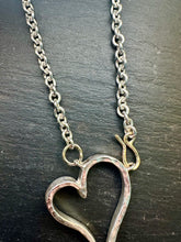 Load image into Gallery viewer, Handmade Sterling Silver &amp; 9ct Heart Necklace

