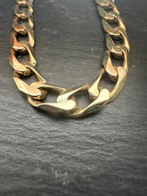 Load image into Gallery viewer, Preloved 9ct Yellow Gold Solid Flat Curb Bracelet 8.5&quot;
