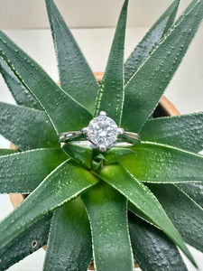 Preloved Platinum Diamond Solitaire E VS1 0.58ct