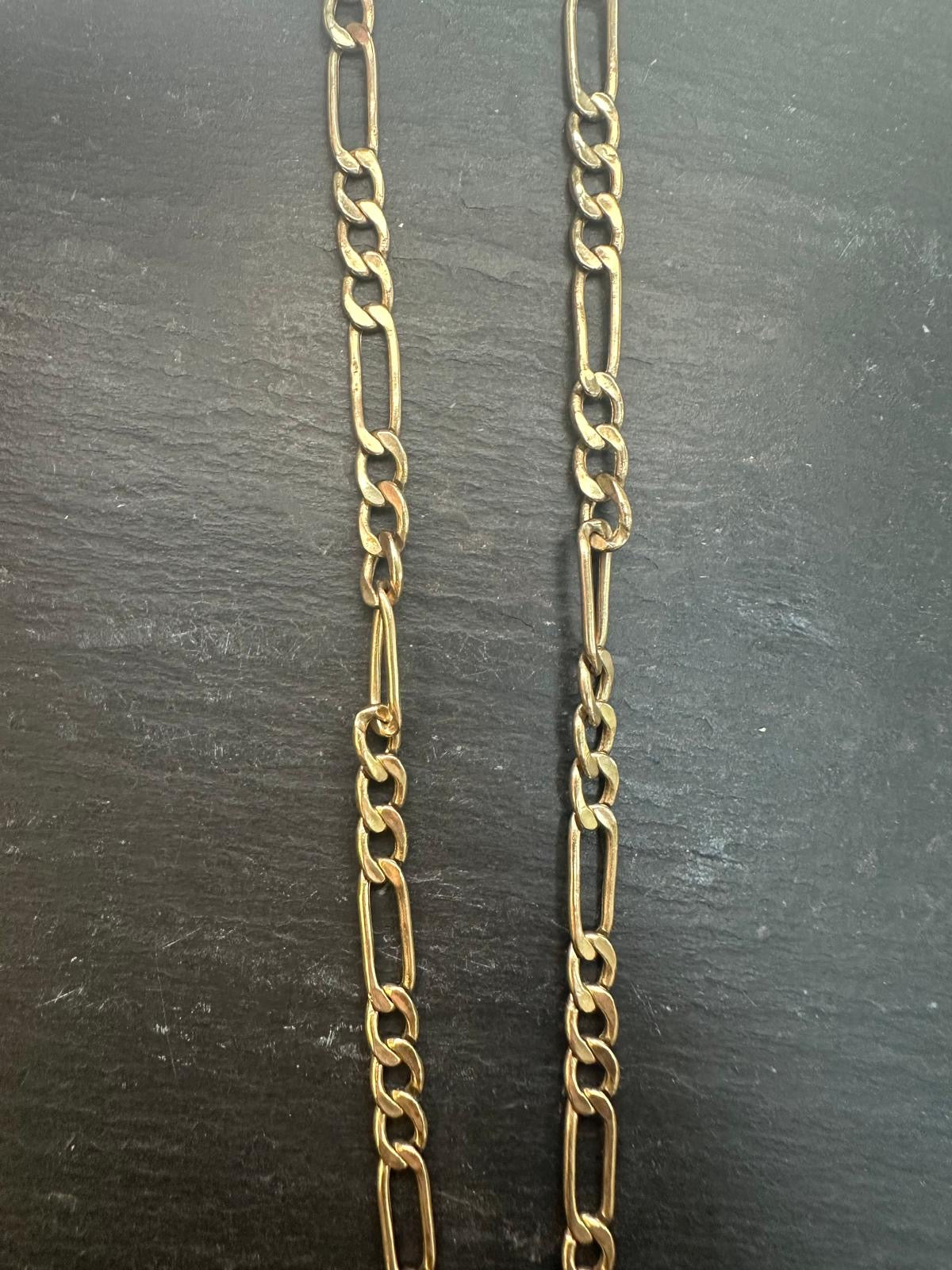 Preloved 9ct Yellow Gold Figaro Chain 20