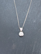 Load image into Gallery viewer, Preloved 18ct White Gold Diamond Rubover Pendant 0.46ct
