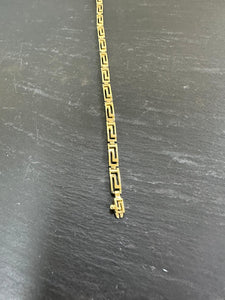 Preloved 14ct Gold Greek Key Bracelet