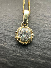 Load image into Gallery viewer, 9ct Yellow Gold Round Lab Grown Diamond Pendant
