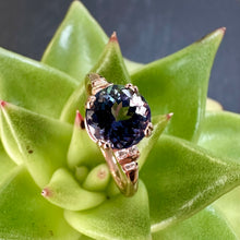 Load image into Gallery viewer, 9ct Rose Gold Tanzanite and Diamond Ring
