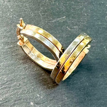 Load image into Gallery viewer, Preloved 9ct 2 Colour Hoops
