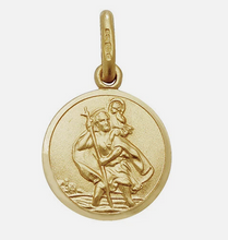 Load image into Gallery viewer, Preloved 9ct Yellow Gold 12mm St Christopher

