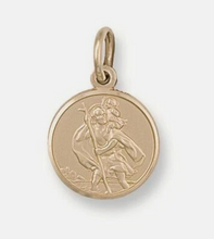 Load image into Gallery viewer, Preloved 9ct Yellow Gold 12mm St Christopher
