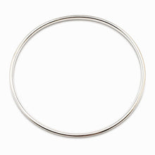 Load image into Gallery viewer, Handmade Sterling Silver 3.2mm Oval Wire Round Bangle
