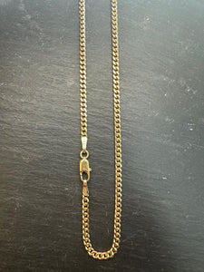 Preloved 9ct Yellow Gold Curb Chain 20"