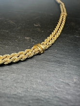 Load image into Gallery viewer, Preloved 9ct Yellow Gold Double Row Rope Chain 18&quot;
