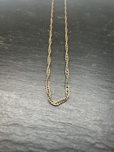 Preloved 9ct Yellow Gold Twisted Curb