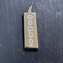 Load image into Gallery viewer, Preloved Sterling Silver Heavy Ingot Pendant
