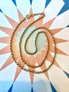 Preloved 9ct Yellow Gold Belcher Chain 16"